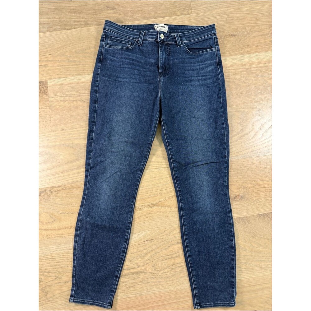 L'AGENCE Margot High Rise Skinny Jeans Dark Wash Blue Size 29